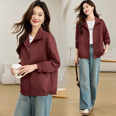 2025年春秋金咖色外套女，女装短外套，3200格调