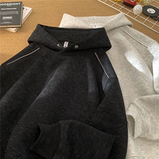 加绒加厚重磅砂洗做旧拉链连帽卫衣JF800-特P65控118加绒P70控128，男装卫衣，电商A422-1