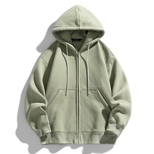 可二开秋季潮牌拉链连帽情侣宽松版卫衣男xz914-4-WK02特P35图片