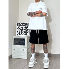 2025夏季新款潮流男士宽松大码五分裤舒服登山布男中裤DK16P30，男装牛仔裤，星座417-3