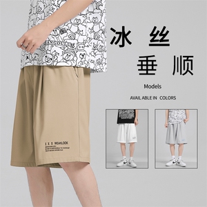 百搭休闲舒适薄款休闲五分潮流冰丝短裤 DK518-特批16图片