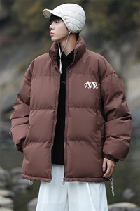 港风新款冬季时尚百搭情侣立领加厚棉服外套MY62061P85控118图片