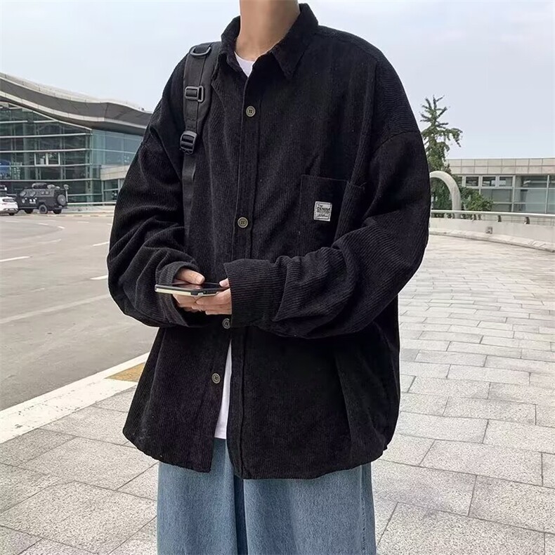 308-P29长袖衬衫男士春秋新款韩版潮流工装衬衣,男装衬衫,电商B323A