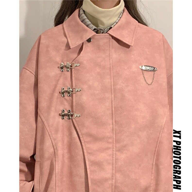 2025抖音148大码M-5XL皮衣男宽松夹克情侣外套77083P105，男装皮衣，星座227-7