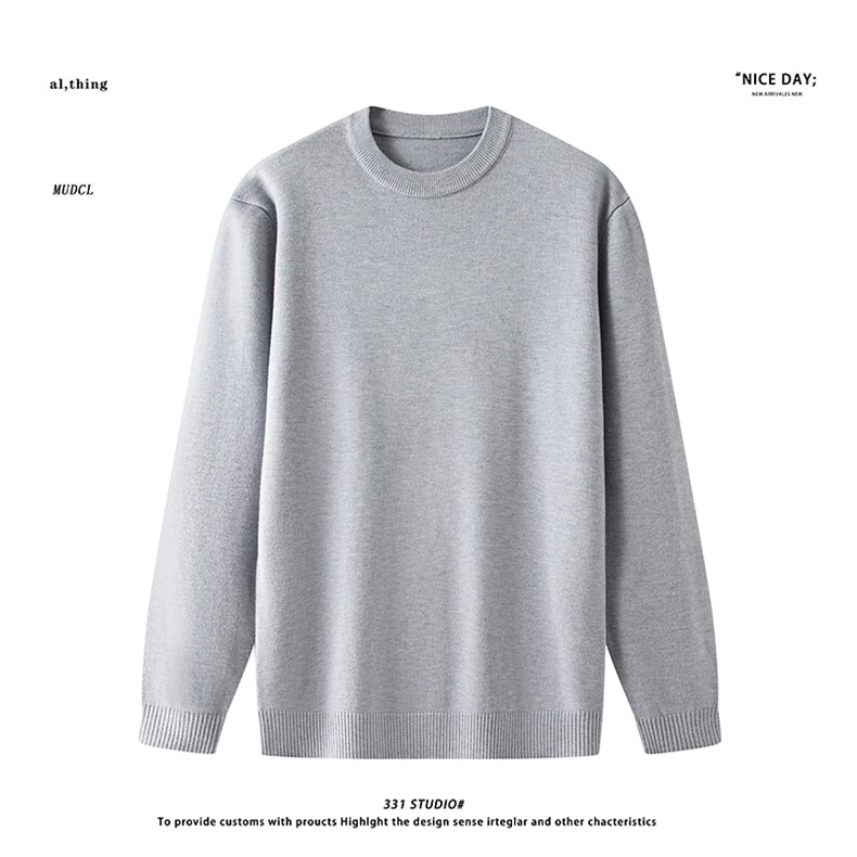 平铺~秋冬圆领多色套头毛衣M6202/P39,男装针织衫/毛衣,电商B331