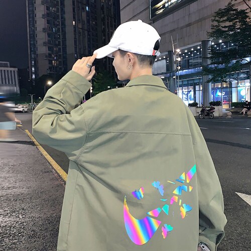 春季长袖衬衫男宽松港风衬衣男外套男CSCS270-P40，男装衬衫，电商B371
