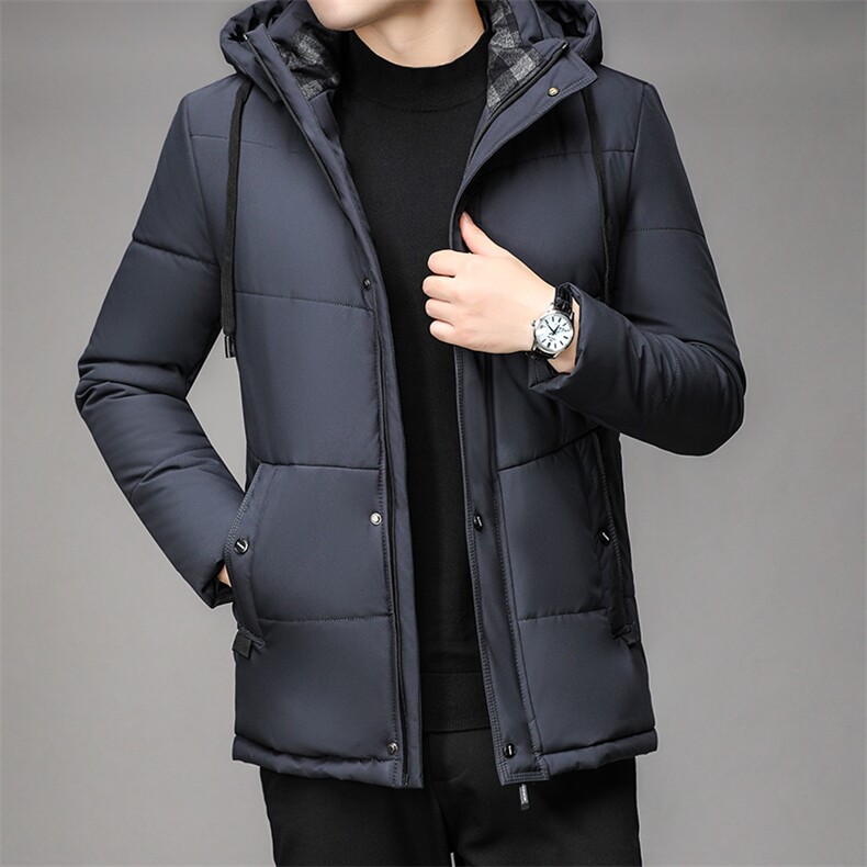 中老年棉衣男冬季加厚保暖棉袄中年连帽休闲棉服爸爸冬装男士外套图片