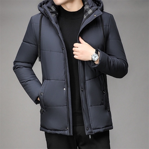 中老年棉衣男冬季加厚保暖棉袄中年连帽休闲棉服爸爸冬装男士外套图片