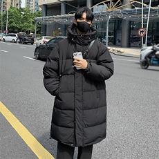 冬季新款羽绒服90%白鸭绒长款加绒保暖外套男D5186-TP225308，男装羽绒服，电商A102