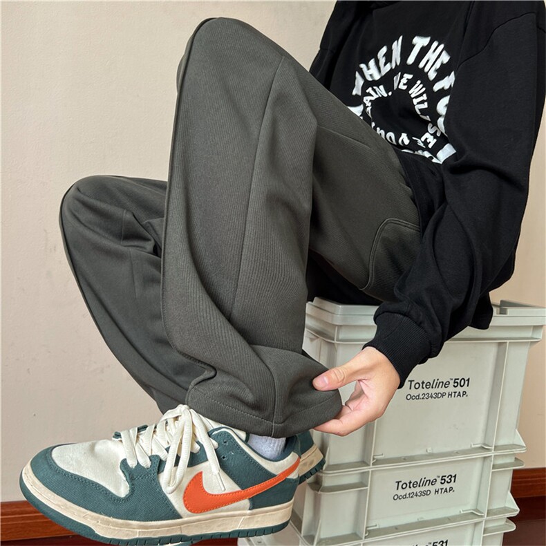 男装轻熟直播大码宽松垂感休闲裤西裤KN38P55，男装西裤，电商D325