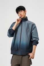 可二开渐变针织立领M-5XL大码聚酯纤维夹克JK78088P85控138，男装夹克，星座227-7