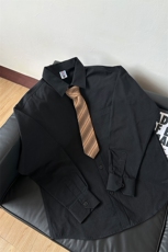 棉纯棉衬衫成衣水洗休闲衬衫男女宽松纯色衬衣GC15-P35，男装衬衫，星座301C-5