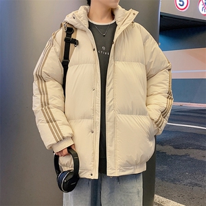 港风潮牌新款织带连帽可拆卸棉服潮流保暖棉衣M088-P85控129图片