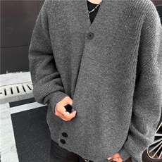 现货。道服针织衫男士港风潮流帅百搭2024冬季ins毛衣MZ595X-P65，男装针织衫/毛衣，星座412-2