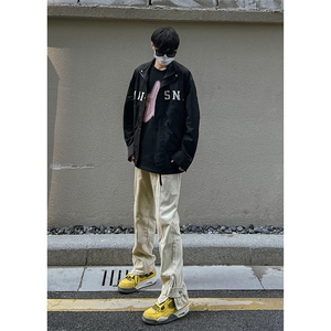 B221 美式ins高街小众加绒牛仔裤 LK22042-P60控78 加绒P75控98图片