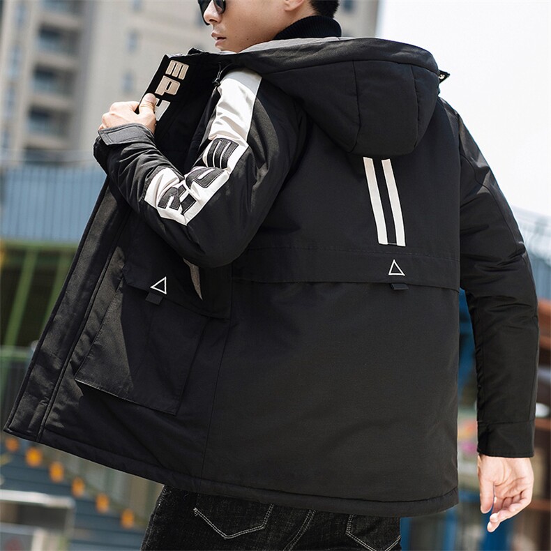 男士休闲连帽加厚保暖棉衣外套棉服棉袄冬季防寒开衫男装M991,男装棉衣,电商B226-2（原B217-2）