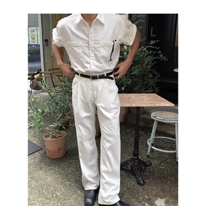 夏季日系白色短袖衬衫女男情侣装2025新款夏装文艺简约休闲衬衣服图片