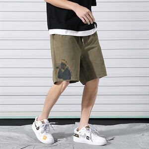 A003-HK7015-P40 夏装男士时尚印花个性潮流休闲短裤 卷帘门1图片