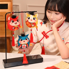 流苏团子马挂件2026马年吉祥物公仔生肖小马钥匙扣