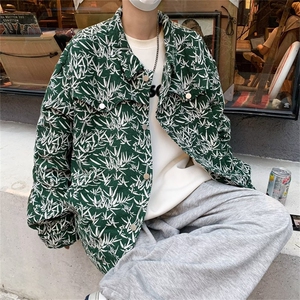 2023春季新款牛仔外套男潮牌高级潮ins宽松复古迷彩夹克JK942-P70图片