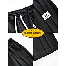 裤子男春季显瘦直筒休闲长裤美式宽松运动裤男卫裤A436-2577-P42，男装休闲裤，电商A436
