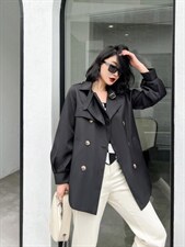 2022#春季风衣系列 货号6028SML，女装风衣，序儿