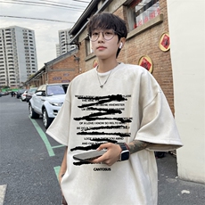 量大优供视频重磅麂皮绒短袖t恤男JT523-特p19，男装T恤，电商B371