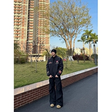 706-1-M5045-P88特P现货冬季毛领刺绣座山雕棉服加厚外套男，男装棉衣，星座706-1