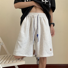 2024夏季新款五分中裤休闲阔腿裤华棉纯棉运动短裤D18*P45控68，男装休闲裤，星座227-2