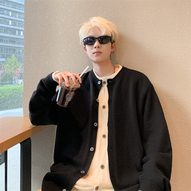 网图84893-P75假两件套毛衣外套开衫秋季新款针织衫毛衣，男装针织衫/毛衣，电商D310B