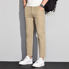 夏秋季男士修身冰丝直筒裤子男生宽松百搭休闲裤595主推外贸，男装休闲裤，星座224-1