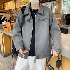 F222-P682024春季新款高级感潮牌夹克美式复古麂皮绒外套男现货，男装夹克，星座512-6