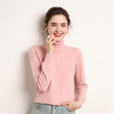 好看又有型！高领衫女亲肤山毛衣宽松高档保暖针织打底，女装羊毛衫，绒源之鑫