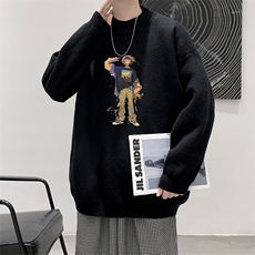 8XL半高领毛衣男大码胖子针织衫毛线衣M18419-P45加绒款-P65，男装针织衫/毛衣，电商A040