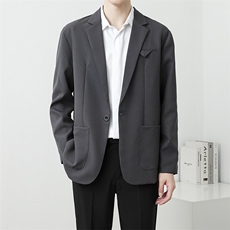 休闲西服外套男生春秋季韩版潮流商务百搭痞帅小西装外套7411P60，男装西服，星座410-2