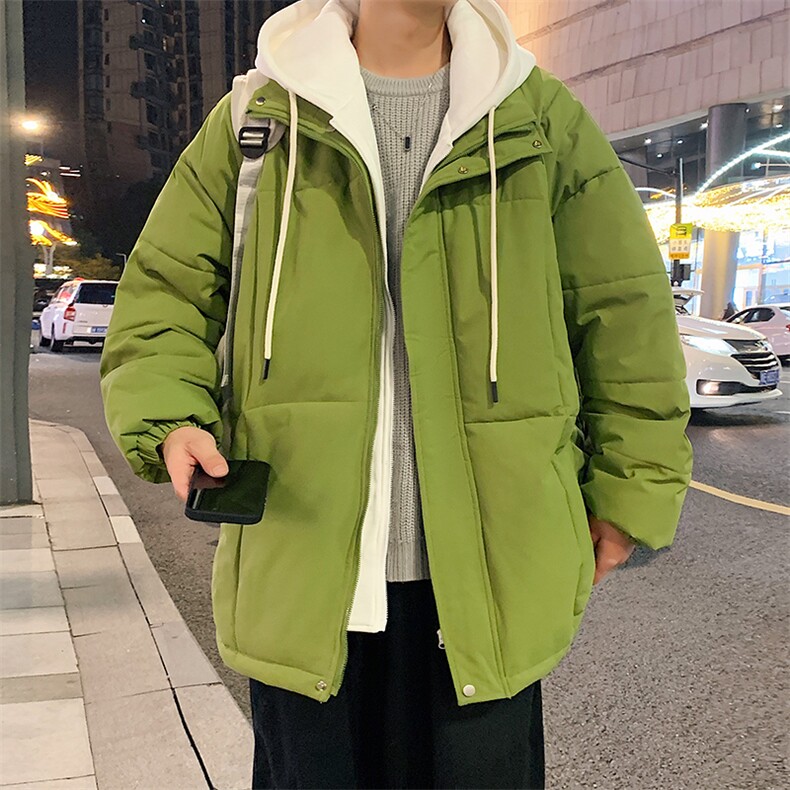 港风假两件棉衣男宽松防风防水加厚棉衣外套MY8831-P95,男装棉衣,星座1204-3