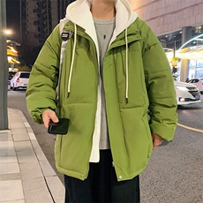 港风假两件棉衣男宽松防风防水加厚棉衣外套MY8831-P95，男装棉衣，星座1204-3