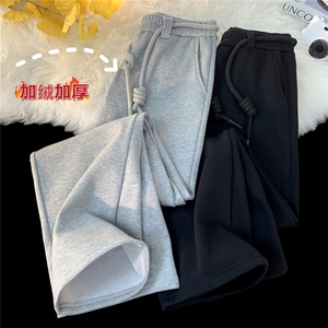 冬季加绒加厚卫裤男拖地休闲裤D329-QM562-P60-控78图片
