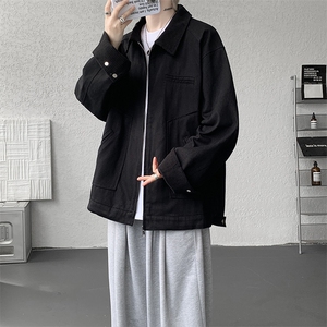8XL-M明星同款工装猎装夹克哈灵顿外套男底特律衬衫秋季JK1325P88图片