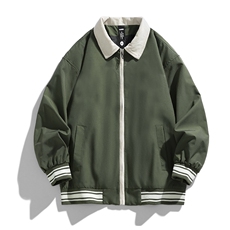 2024春季韩版潮流撞色拼接棒球服翻领外套夹克904-JK1121-P63，男装夹克，星座904