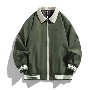 2024春季韩版潮流撞色拼接棒球服翻领外套夹克904-JK1121-P63图片