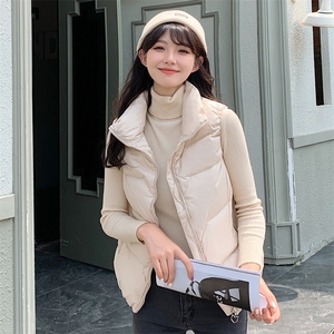 现货，羽绒服女休闲羽绒马夹时尚坎肩立领马甲背心一楼13P90K158图片
