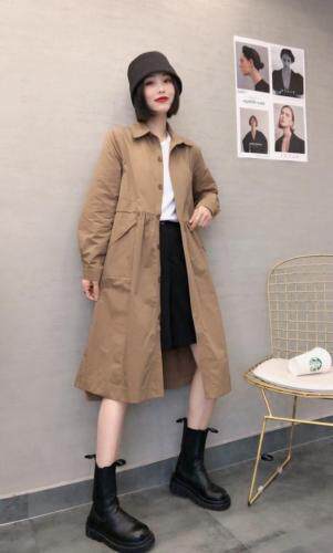 春装新款休闲风衣，女装风衣，依伊贝诺