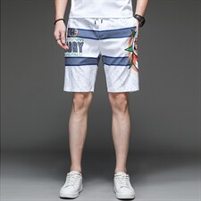 2023夏季新款男士时尚印花短裤男薄款宽松休闲裤时尚潮流五分裤子,男装休闲裤,电商B212（原钱塘6029）