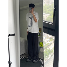 春秋季高街铆钉直筒阔腿西裤XK2303-P60，男装西裤，星座1002-1