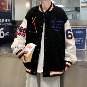 港风工装日系外套宽松潮流ins拼色拼接洋气秋装夹克 W1314-P60图片