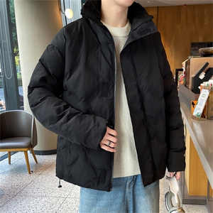 冬季立领休闲棉衣潮流宽松加厚保暖棉服外套图片