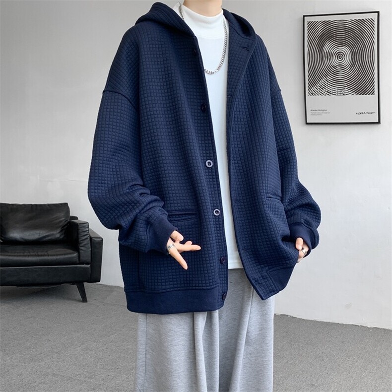 M-8XL春季高品质夹克卫衣加肥加大码连帽重磅开衫外套KS2102/P80,男装夹克,电商B238