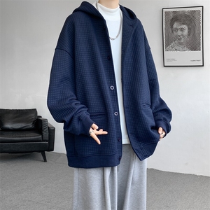 M-8XL春季高品质夹克卫衣加肥加大码连帽重磅开衫外套KS2102/P80图片