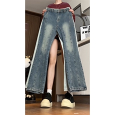 牛仔裤男长裤设计感线条裤子KD636-P50，男装牛仔裤，电商D312-1